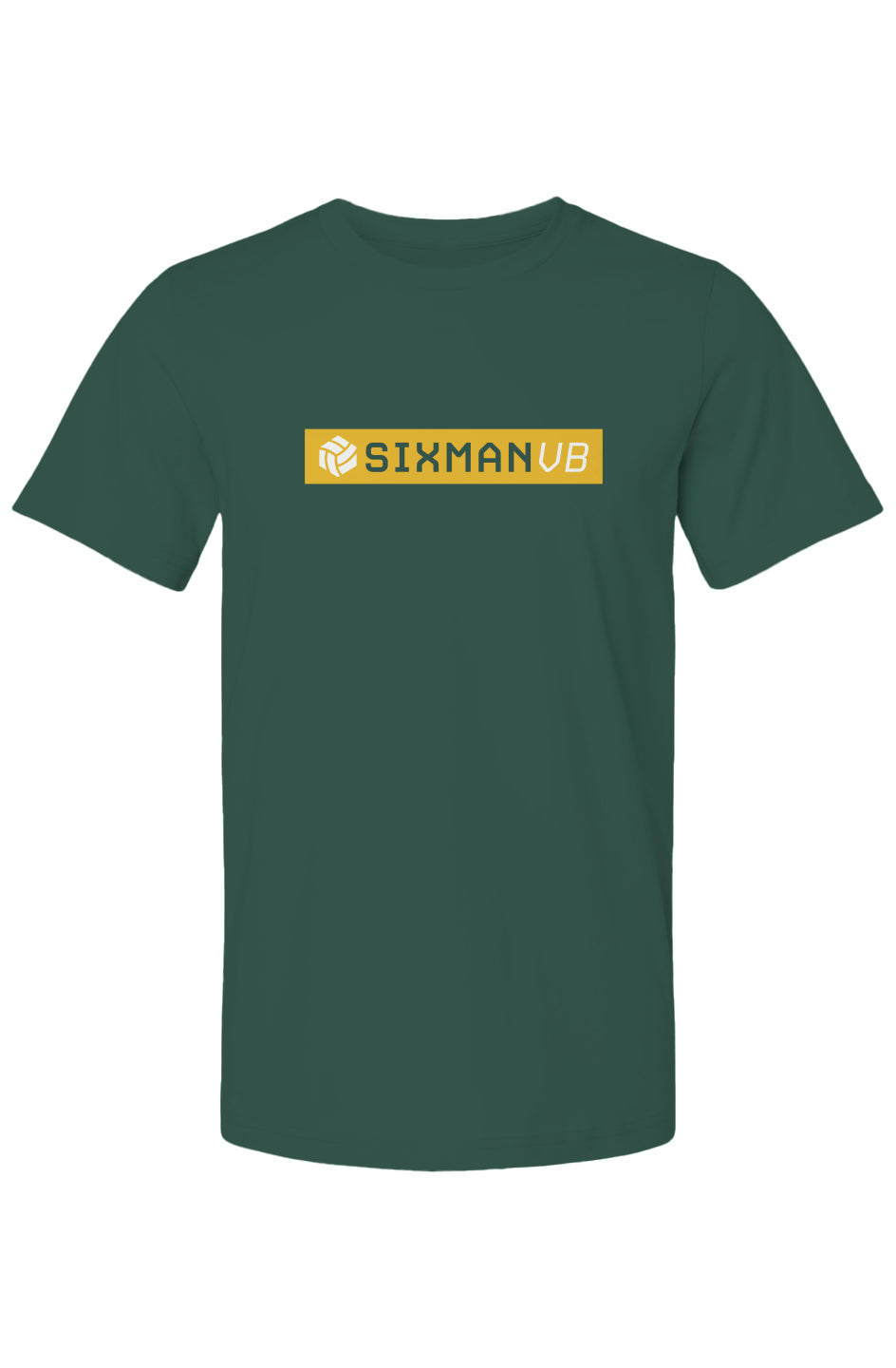 SIXMANVB Front Athletic Gold/Forest Green T-Shirt